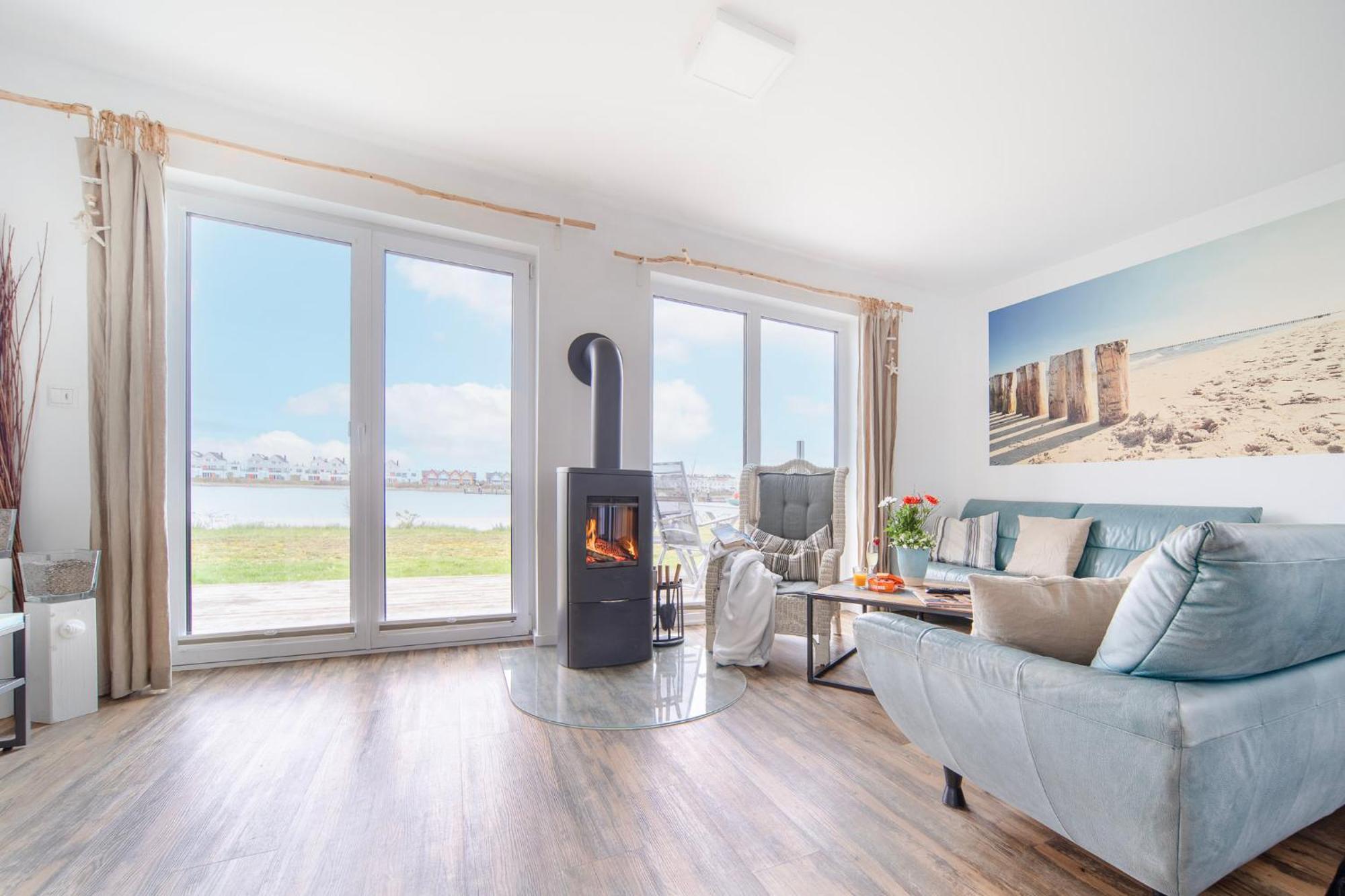 Ferienhaus Lieblingsplatz By Seeblick Ferien Oro, Direkte Wasserlage,Sauna,Kamin Olpenitz Exterior foto